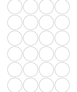 Tico Copy – Etichette adesive bianche circolari con margini diam.40 mm – LP4W-40