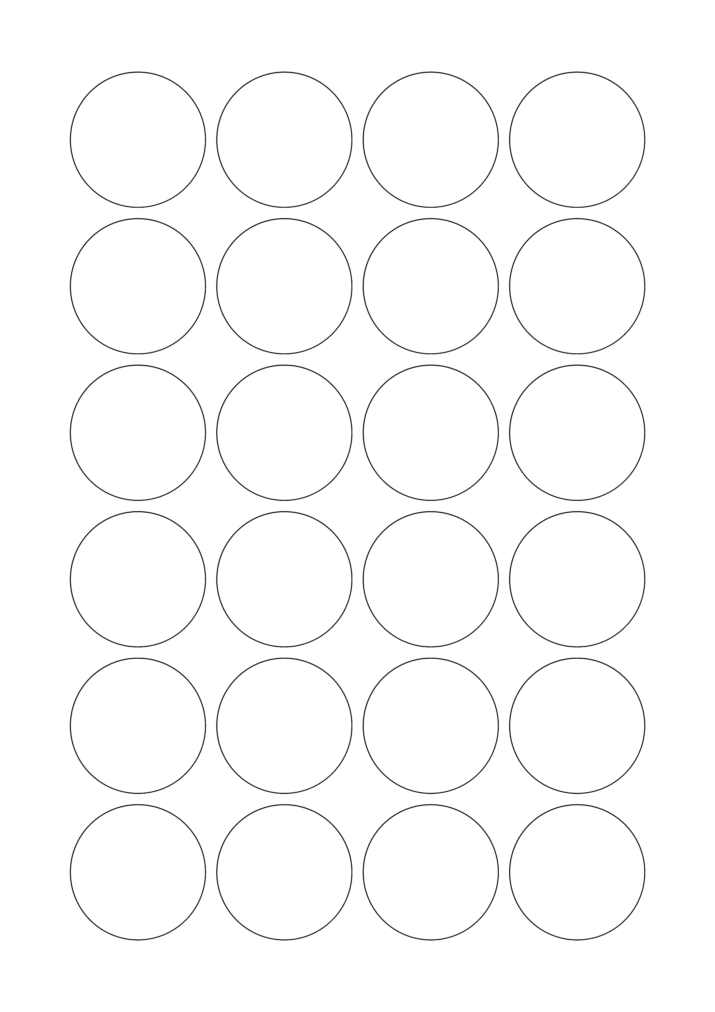 Tico Copy - Etichette adesive bianche circolari con margini diam
