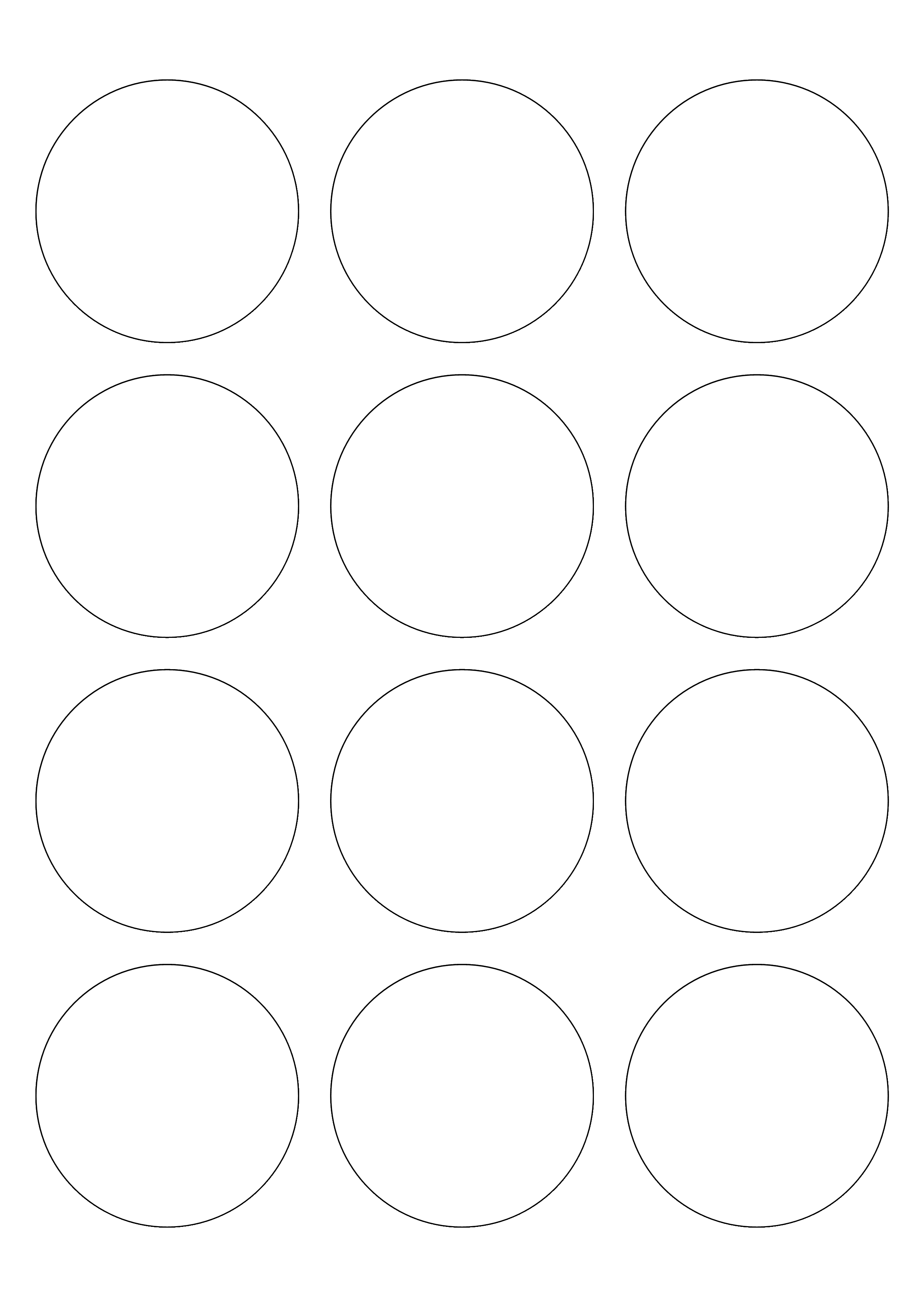 Tico Copy - Etichette adesive bianche circolari con margini diam.60 mm -  LP4W-60